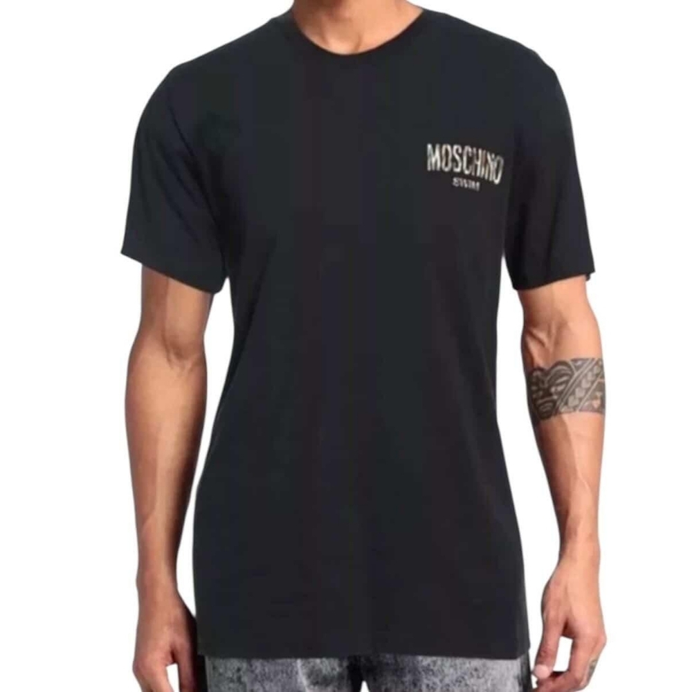 Moschino ($278) Swim Logo Crewneck T-Shirt